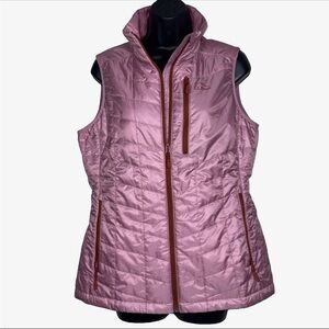 LL Bean Puffer Vest Women S Pink Primaloft Packaway Quilted lightweight full Zip